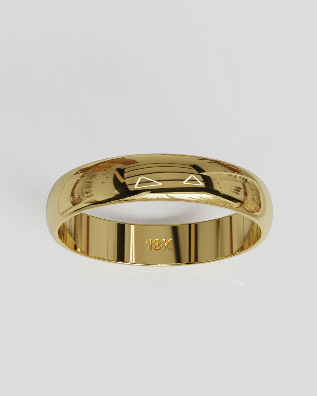 Argolla Inglesa 4mm 3gramos oro amarillo 18K