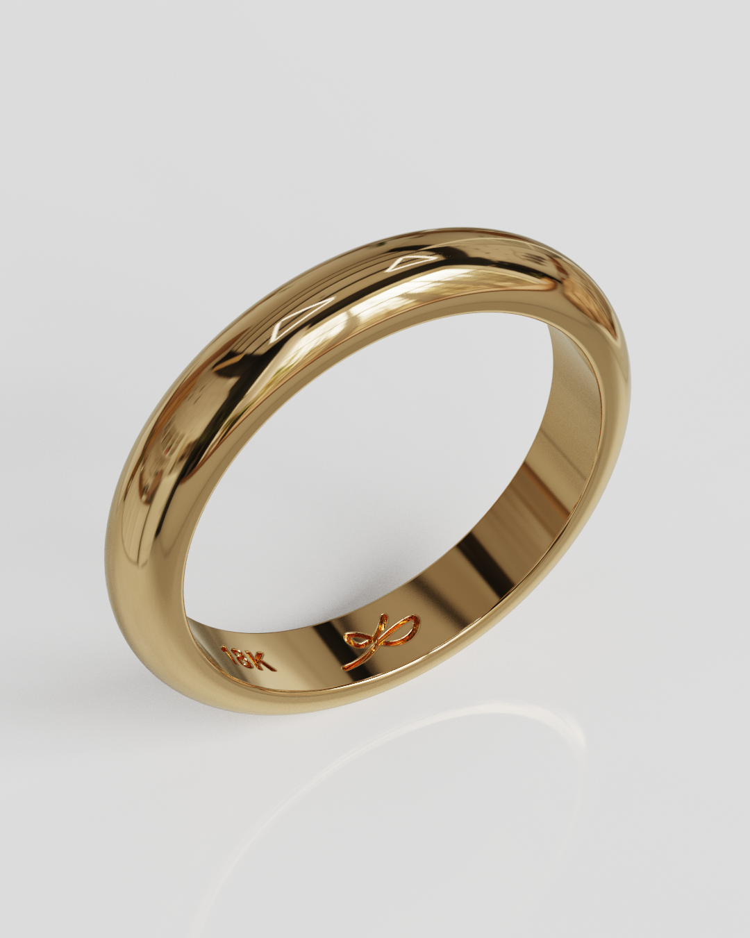 Argolla Inglesa 3mm 5gramos oro rosa 18K