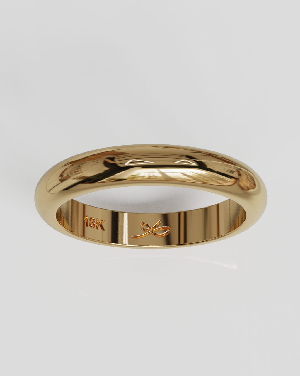 Argolla Inglesa 3mm 5gramos oro rosa 18K
