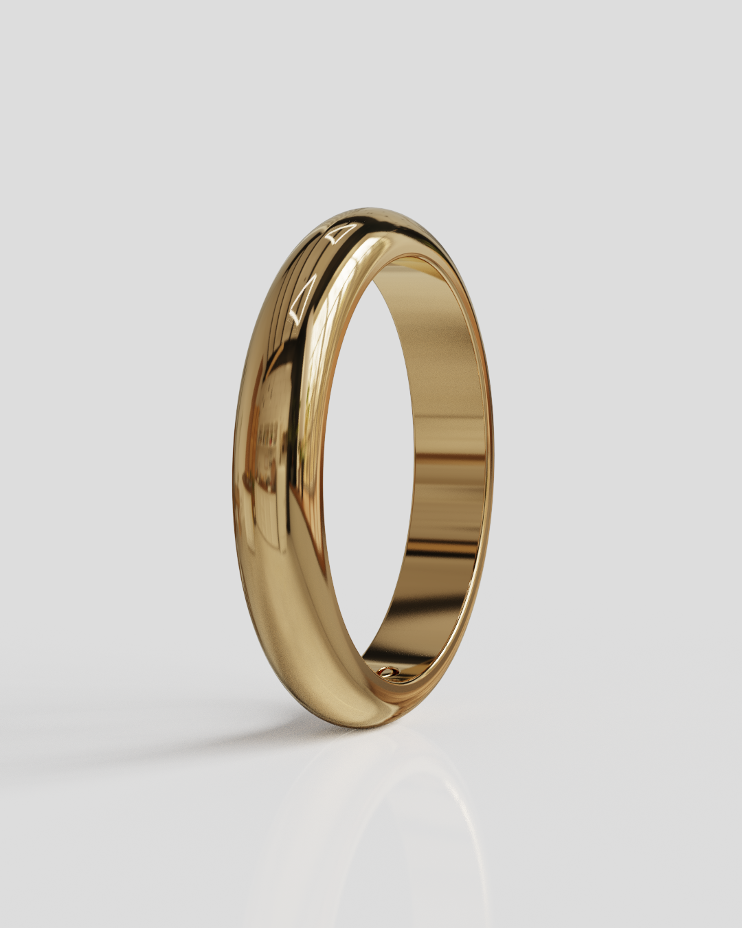 Argolla Inglesa 3mm 5gramos oro rosa 18K