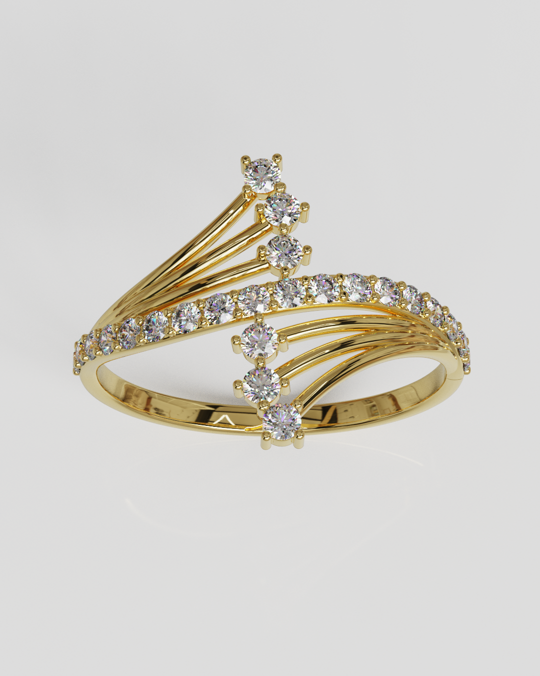 Anillo Nalia oro amarillo 18K