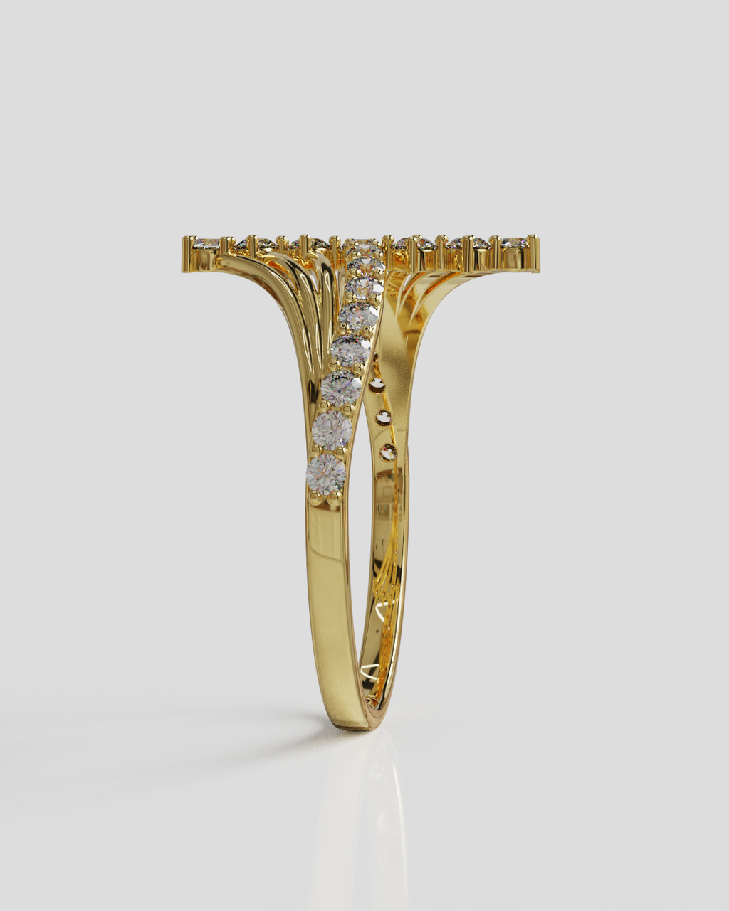 Anillo Nalia oro amarillo 18K