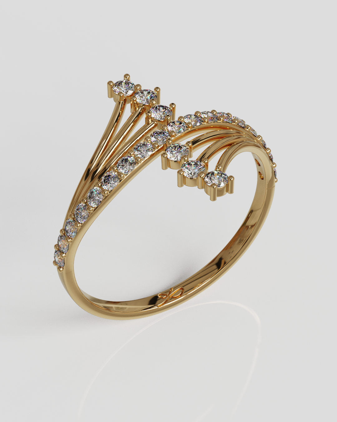 Anillo Nalia oro rosa 18K