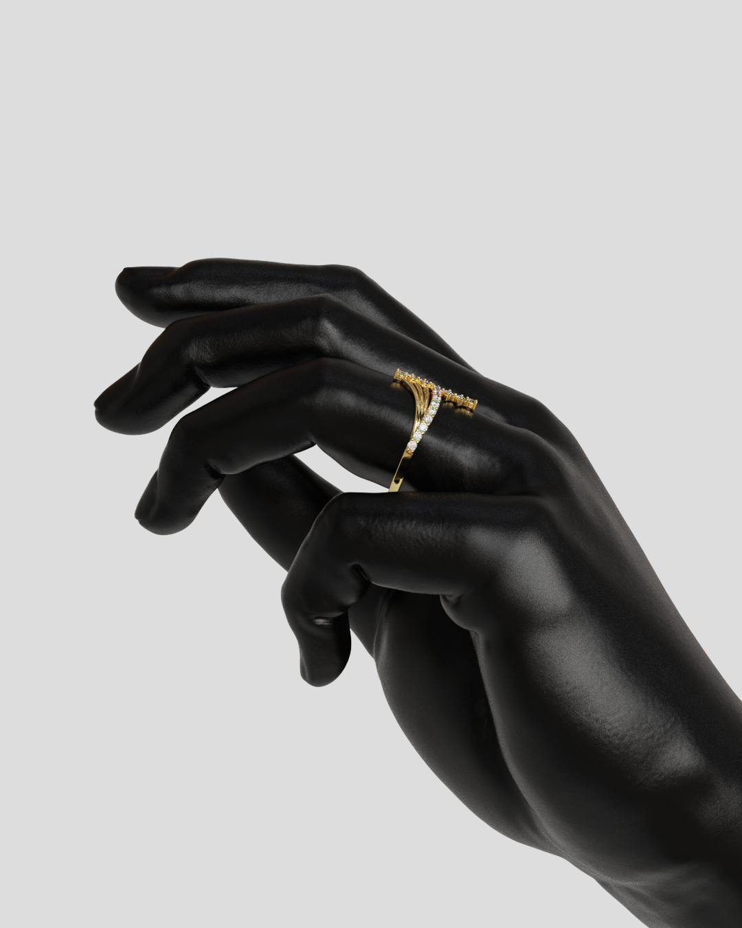 Anillo Nalia oro amarillo 18K