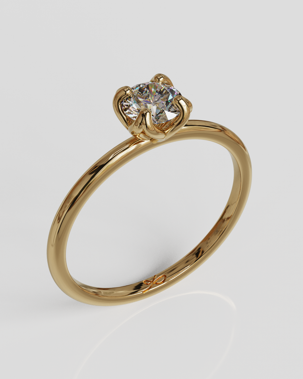 Anillo Lea oro rosa 18K