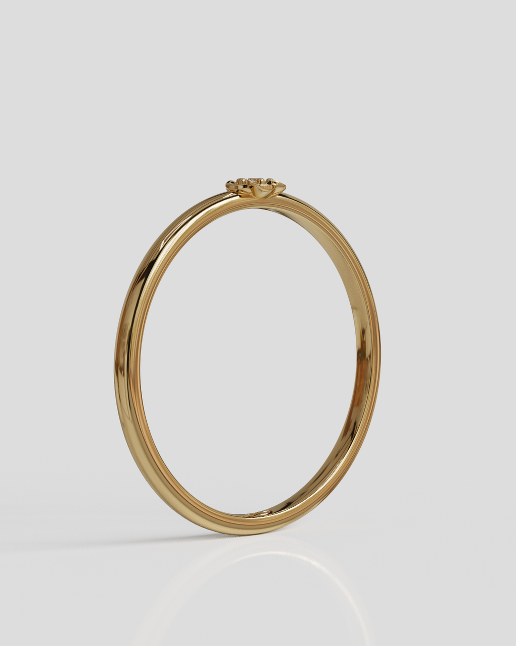 Anillo trini oro rosa 18K