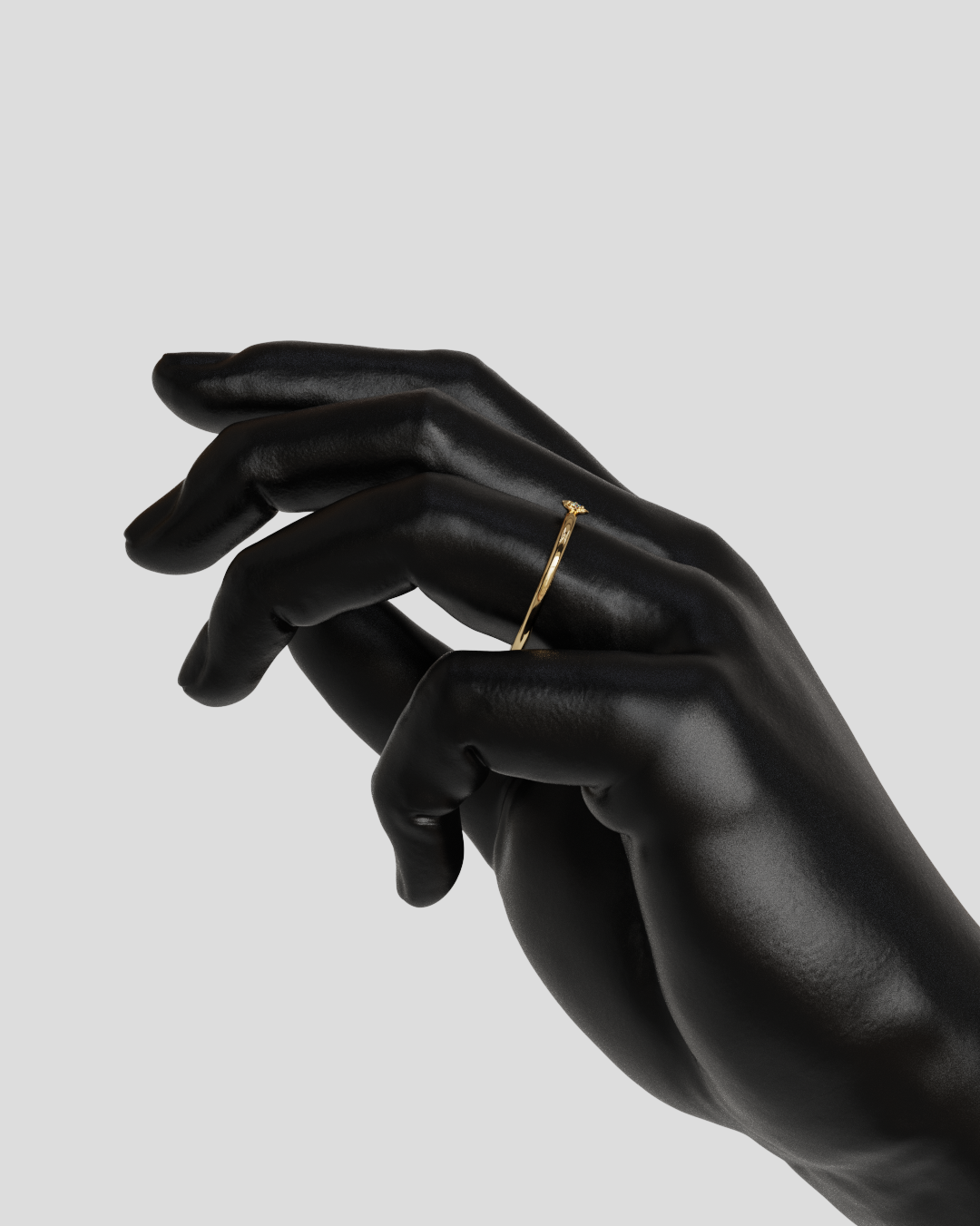 Anillo trini oro rosa 18K