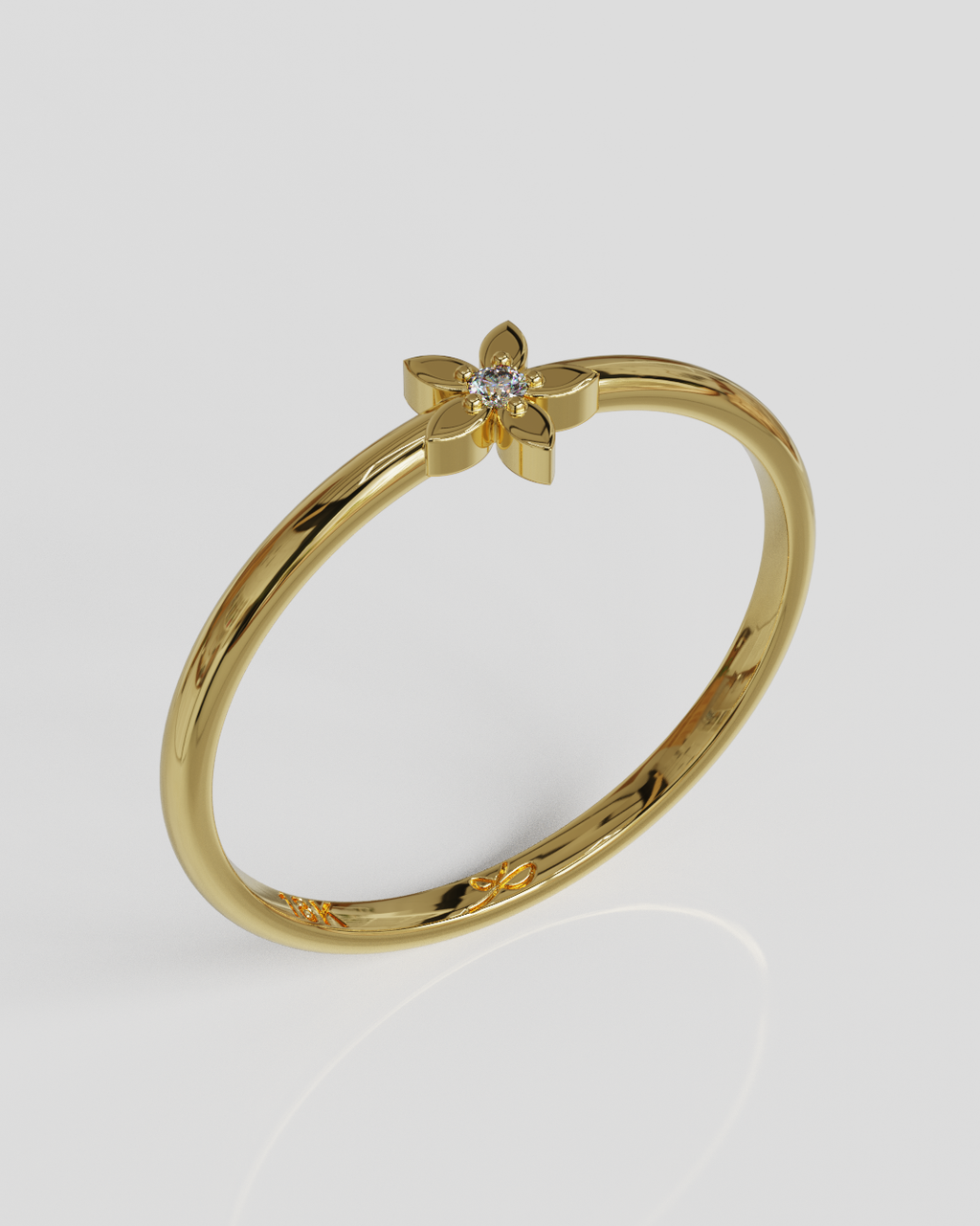Anillo Rita oro amarillo 18K