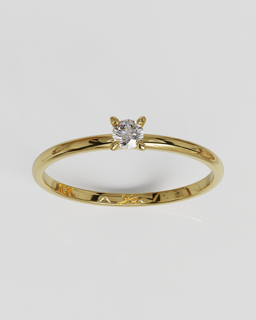 Anillo Gita oro amarillo 18K