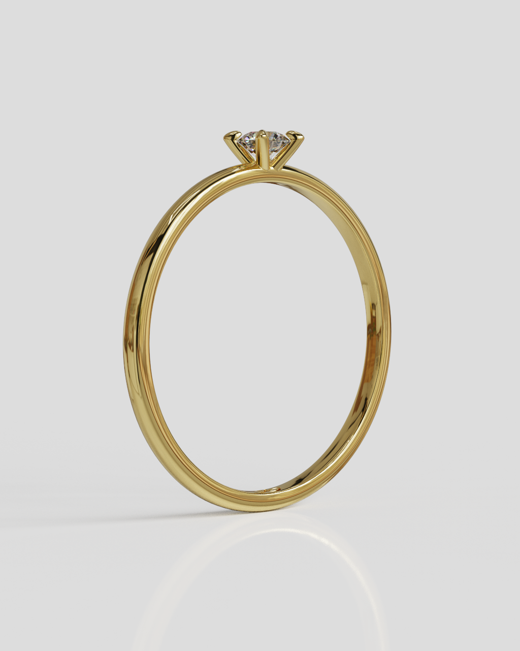 Anillo Gita oro amarillo 18K