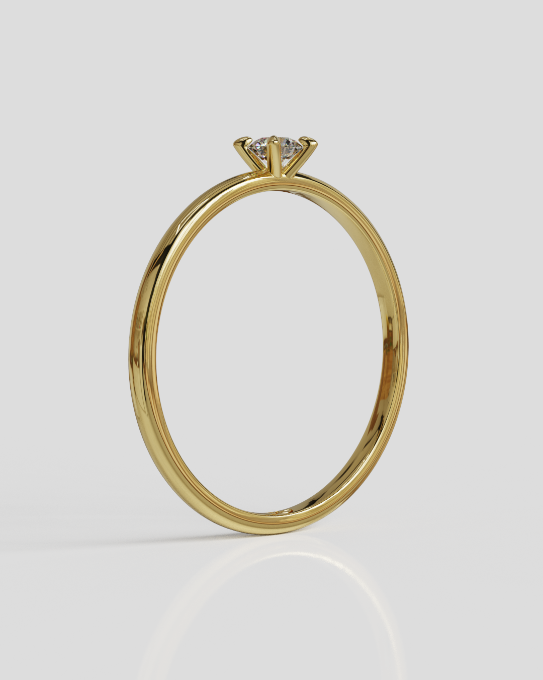 Anillo Gita oro amarillo 18K