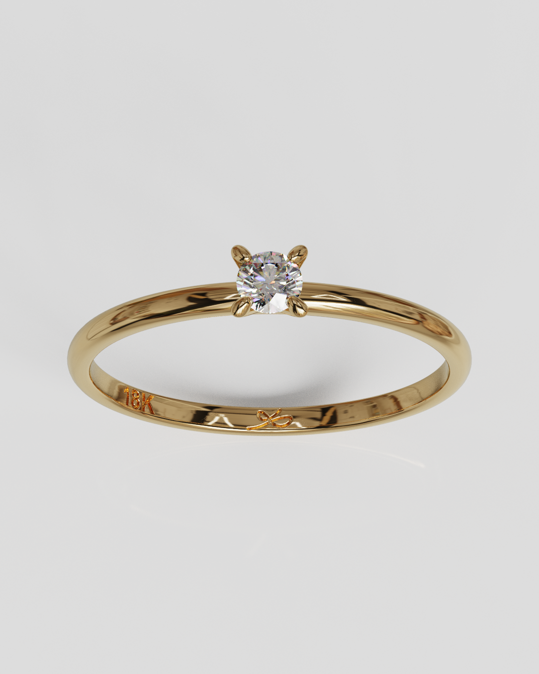 Anillo Gita oro rosa 18K