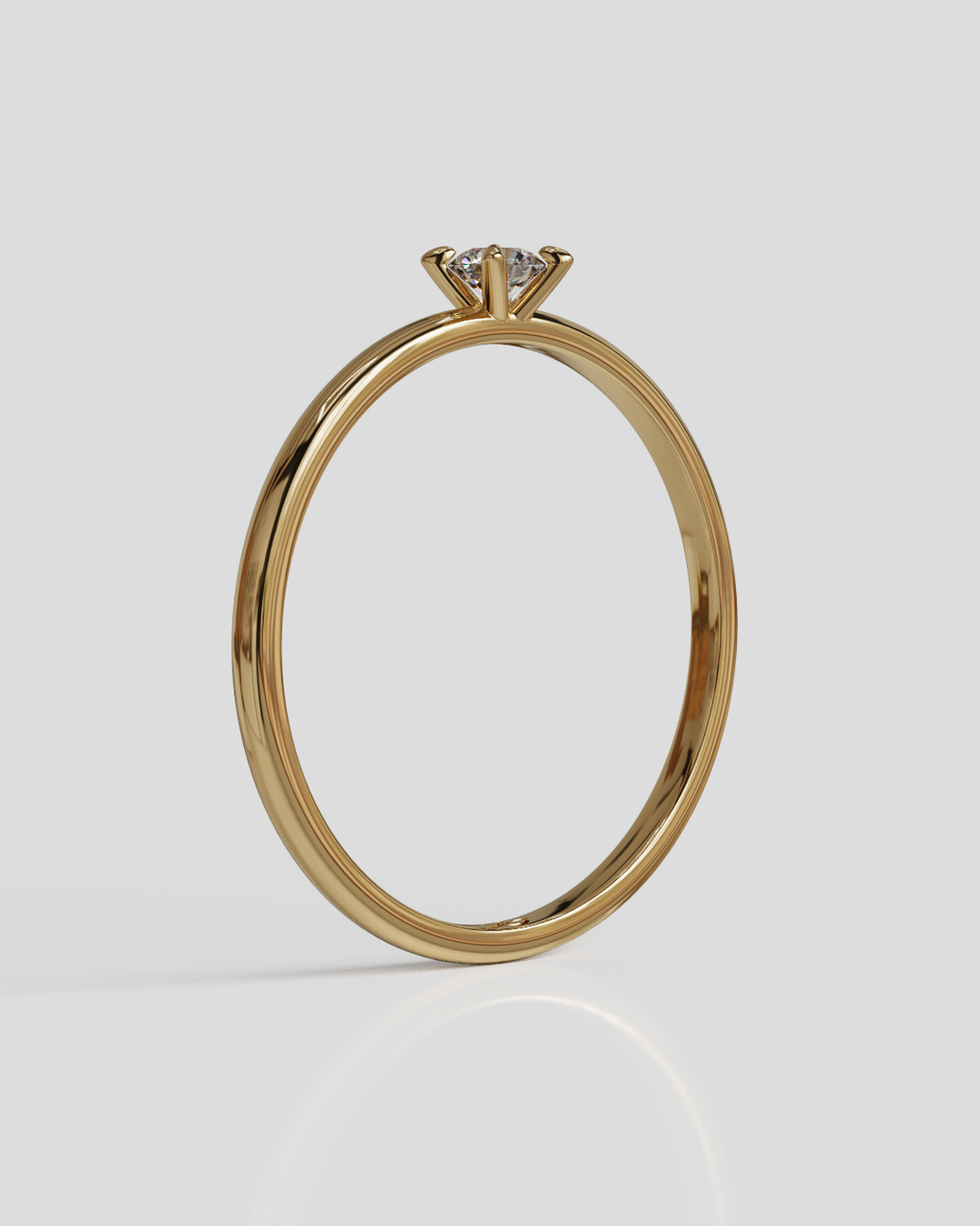Anillo Gita oro rosa 18K