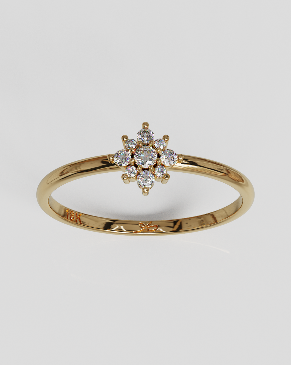 Anillo Shine oro rosa 18K