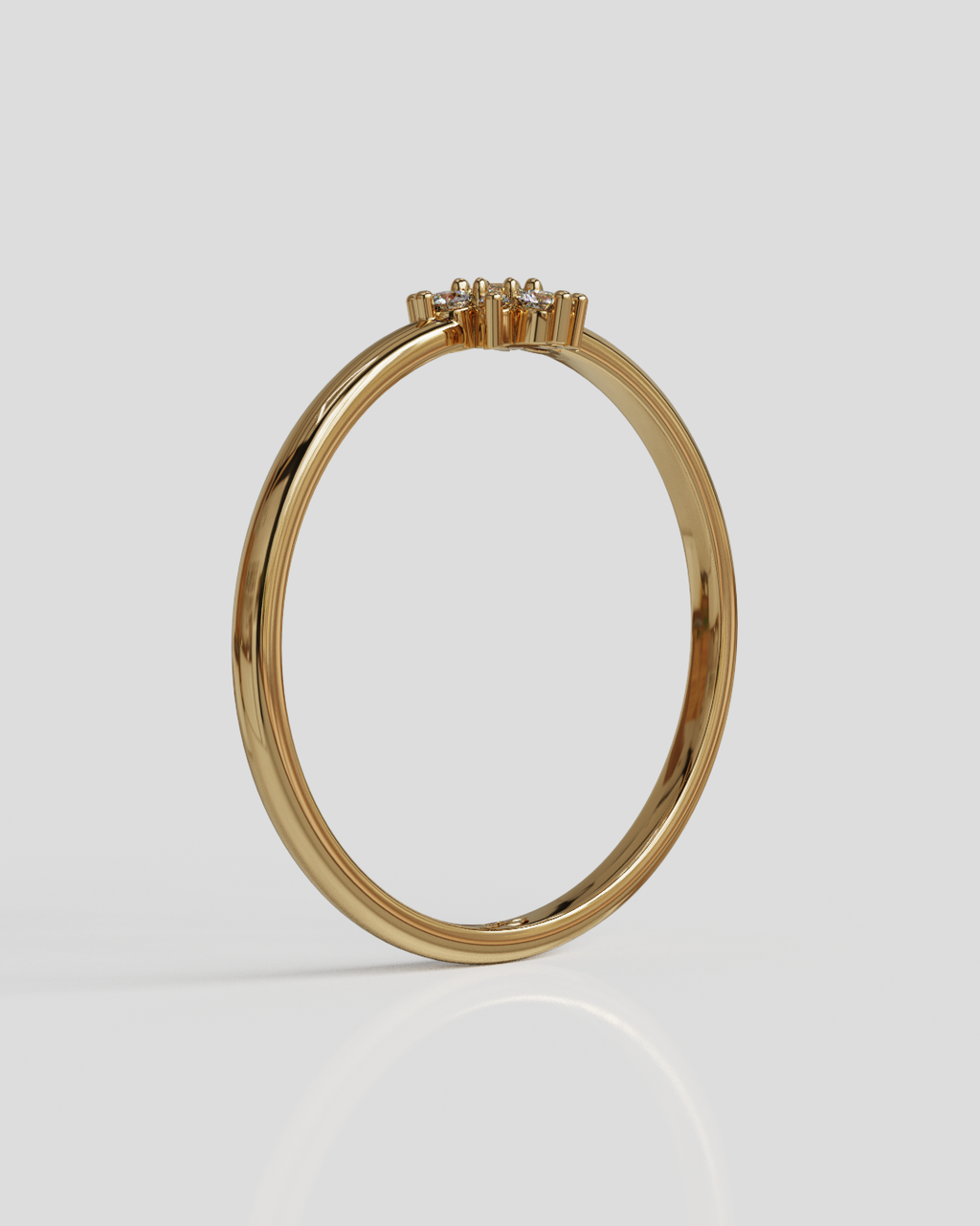 Anillo Shine oro rosa 18K