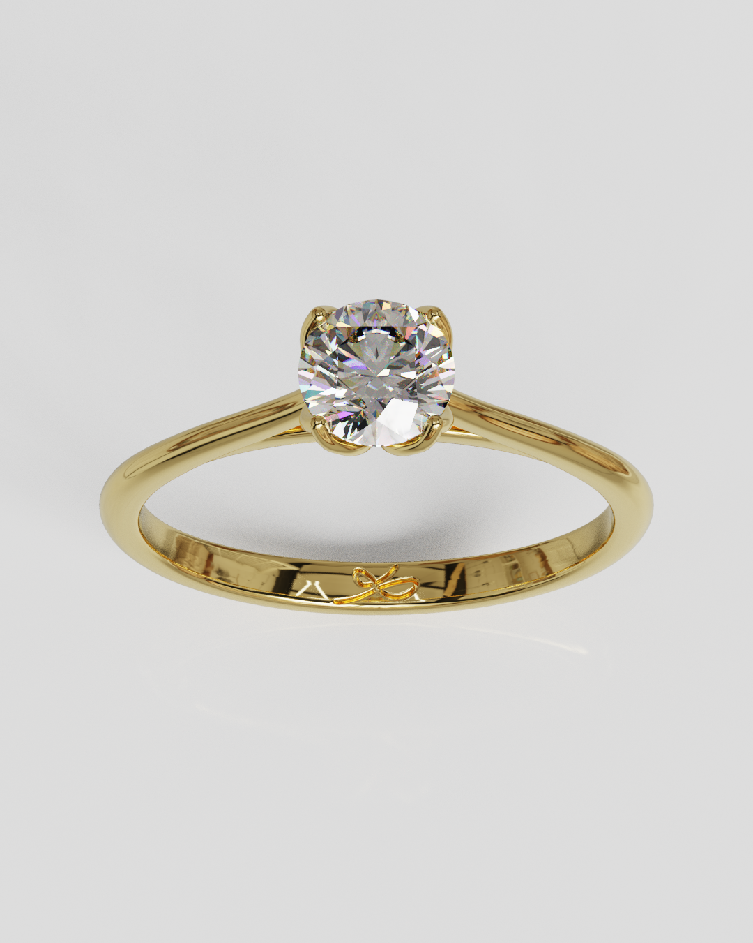 Anillo Tulipa oro amarillo 18K