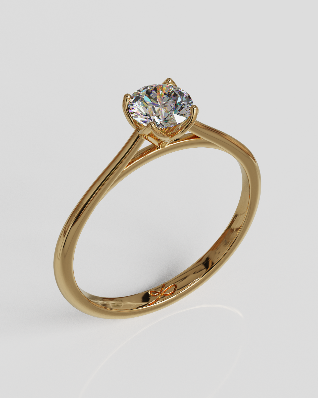 Anillo Tulipa oro rosa 18K