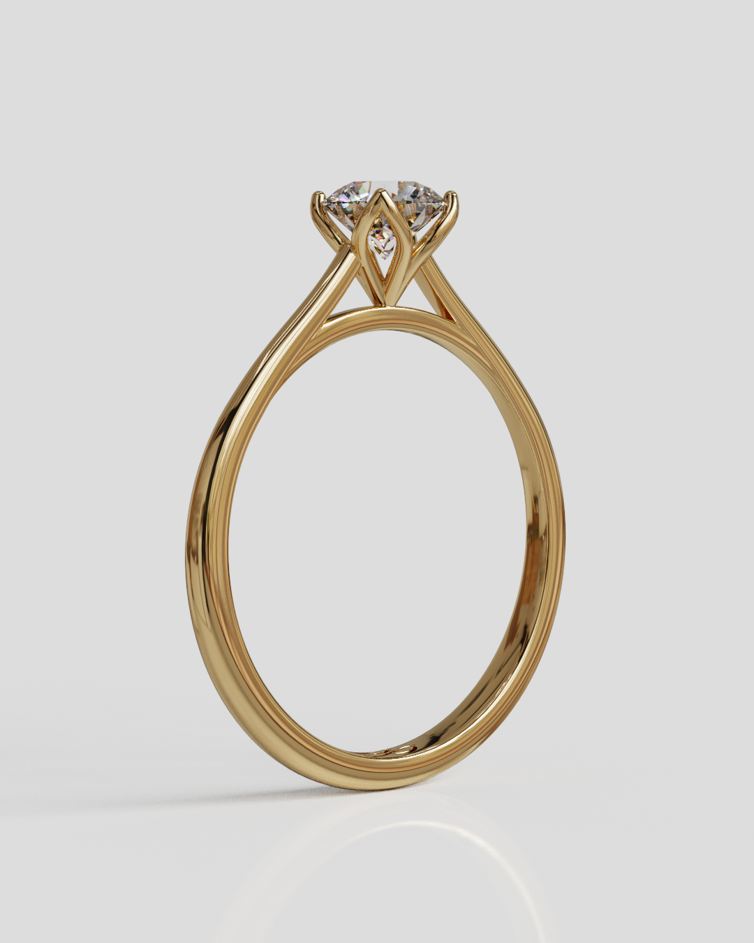 Anillo Tulipa oro rosa 18K