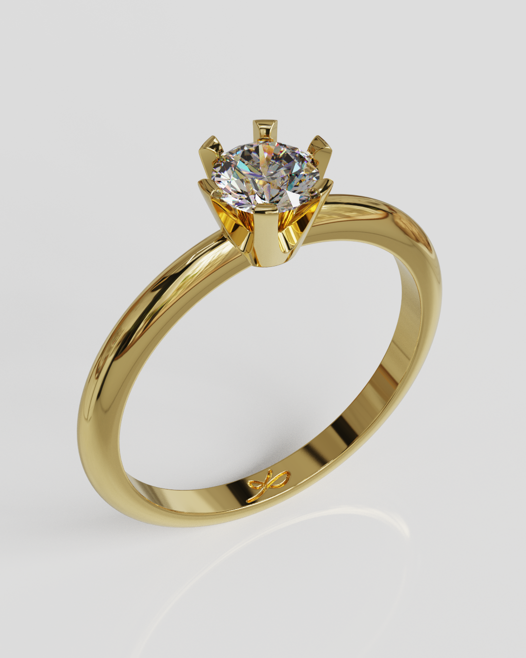 Anillo Crow oro amarillo 18K