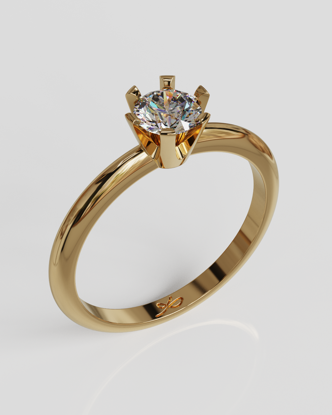 Anillo Crow oro rosa 18K