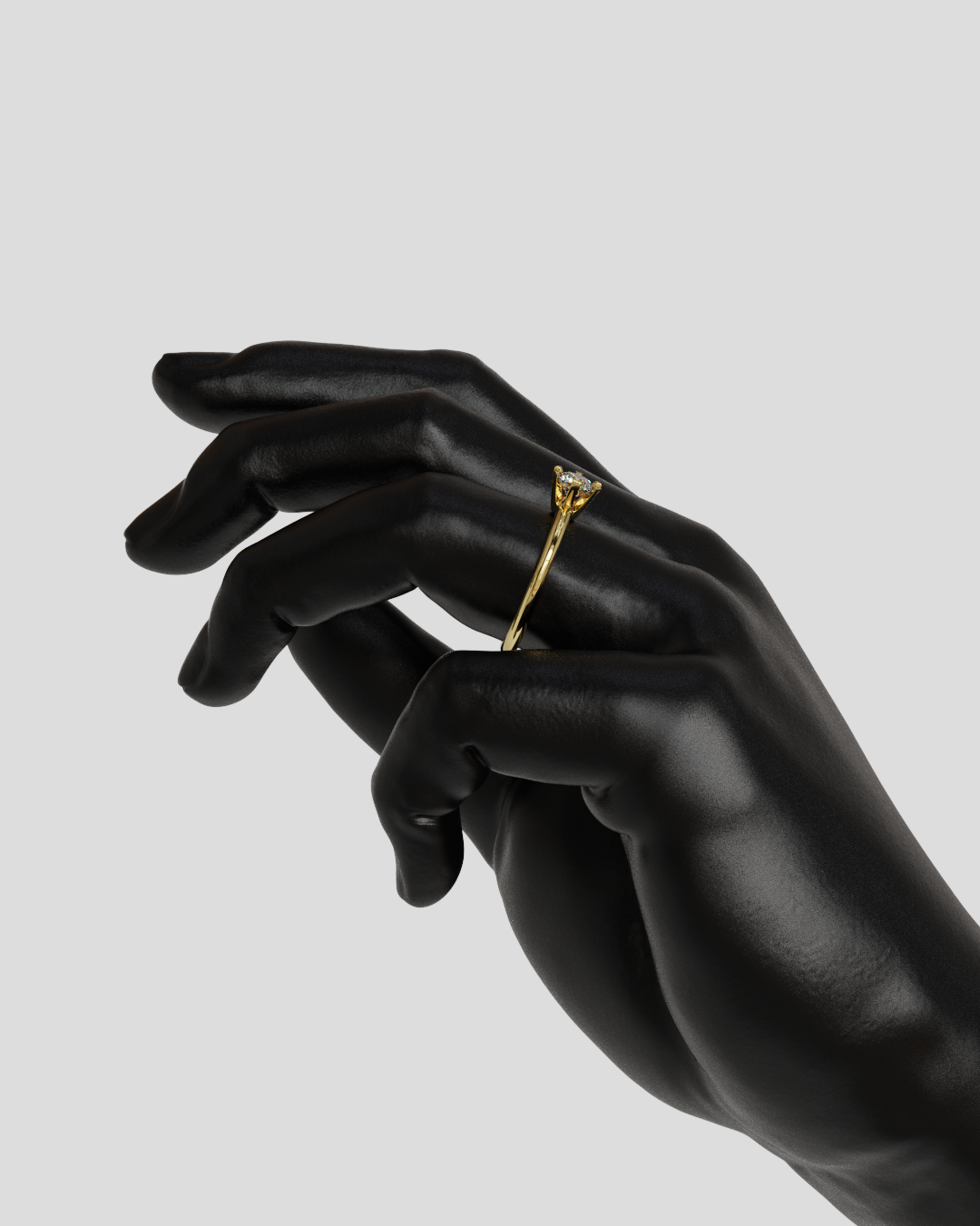 Anillo Crow oro amarillo 18K