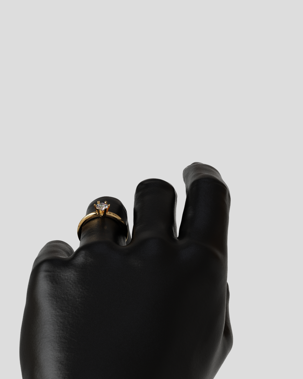 Anillo Crow oro rosa 18K