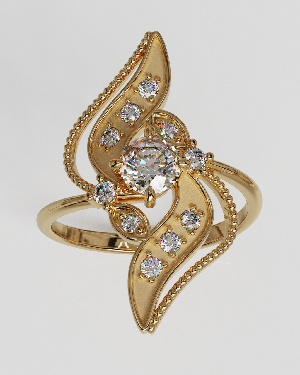 Anillo Ume oro rosa 18K