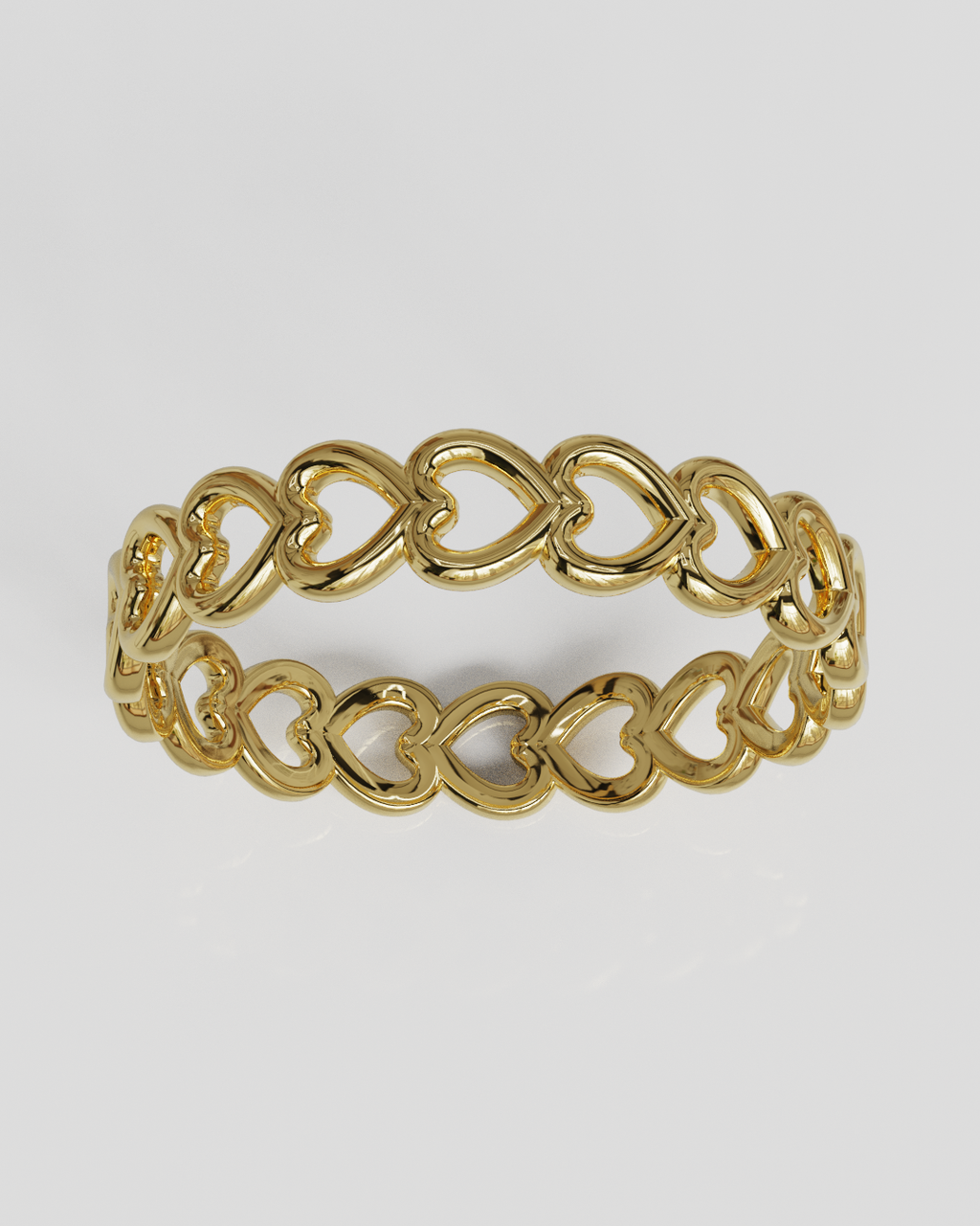 Anillo Corazones oro amarillo 18K