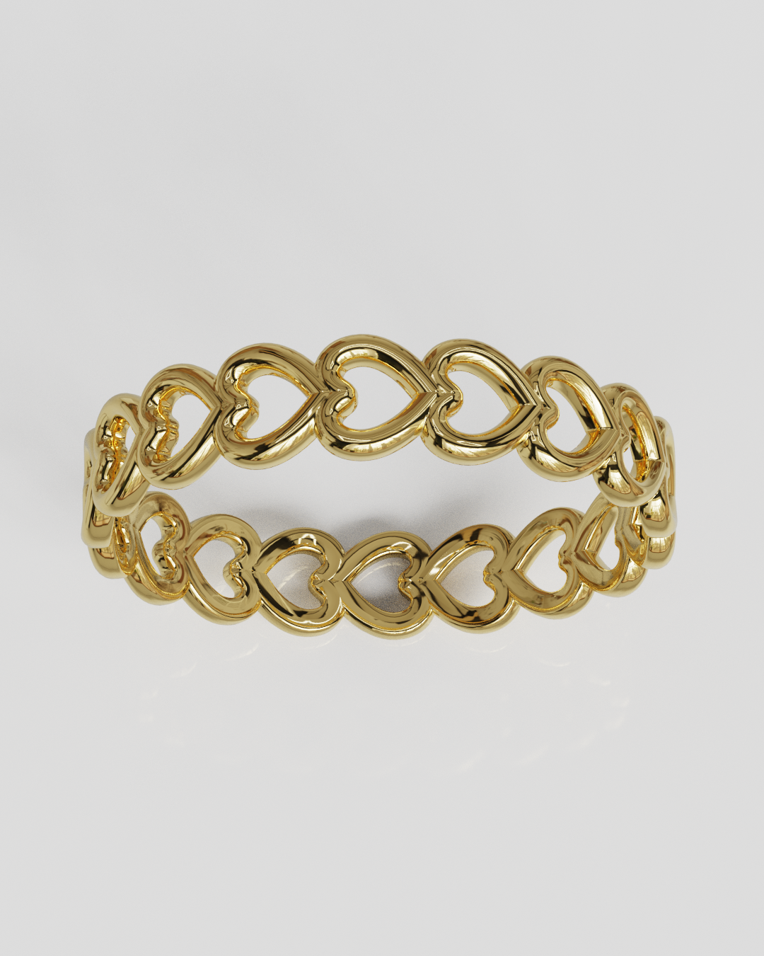 Anillo Corazones oro amarillo 18K 15%OFF