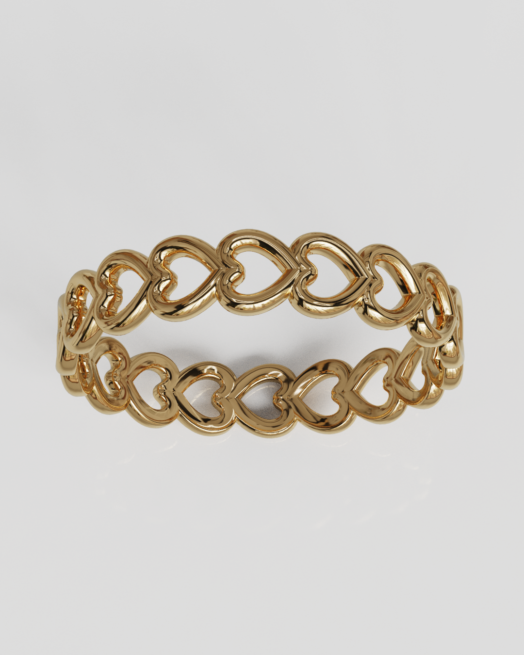 Anillo Corazones oro rosa 18K