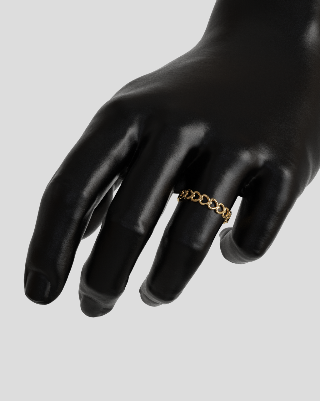 Anillo Corazones oro rosa 18K