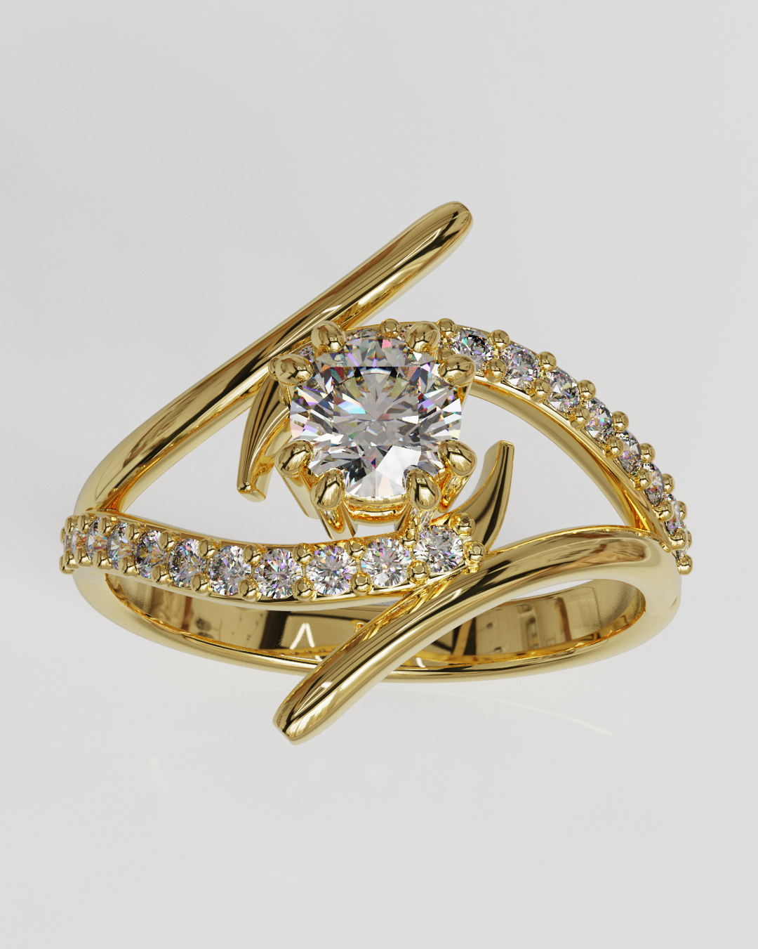 Anillo Chloe oro amarillo 18K