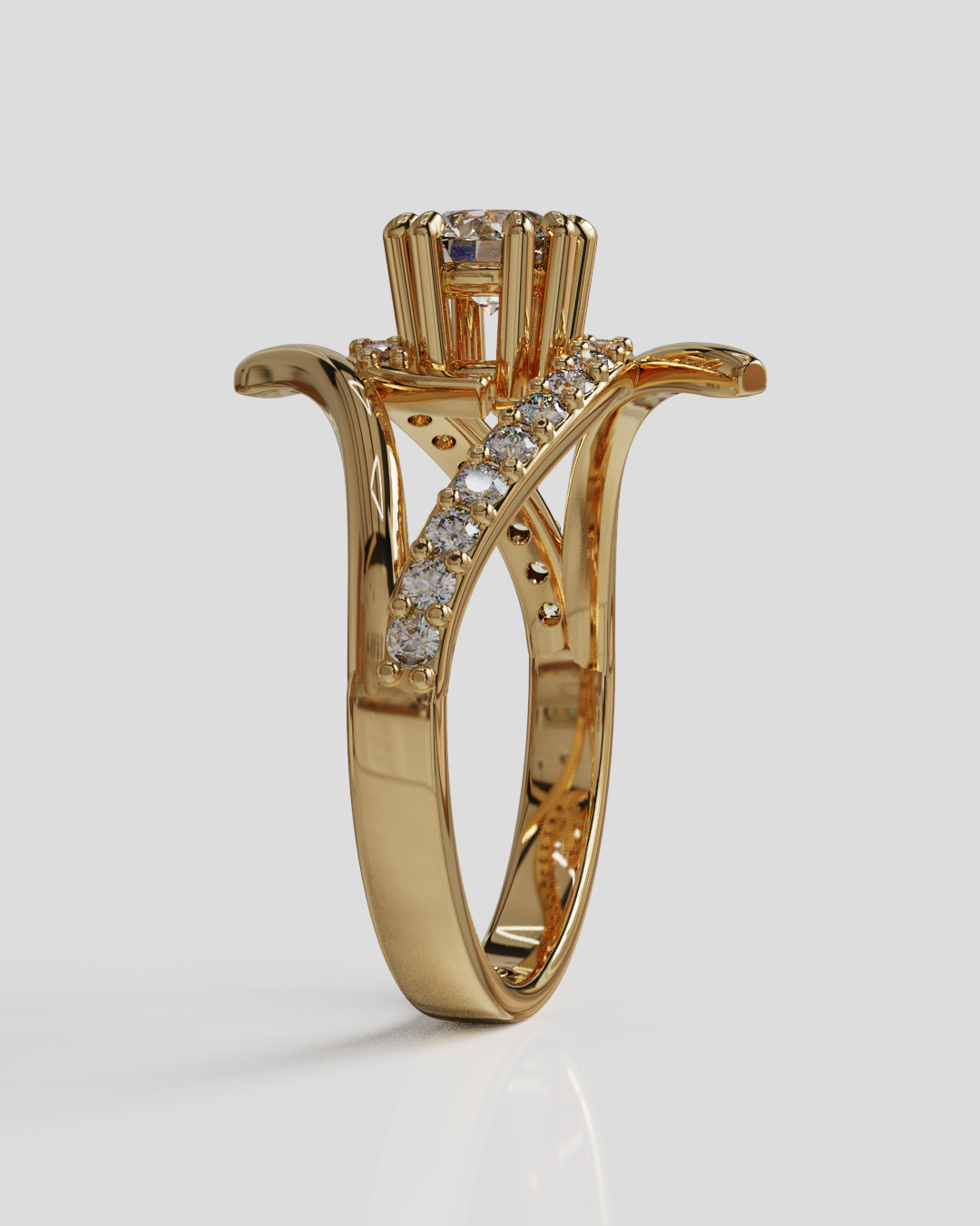 Anillo Chloe oro rosa 18K