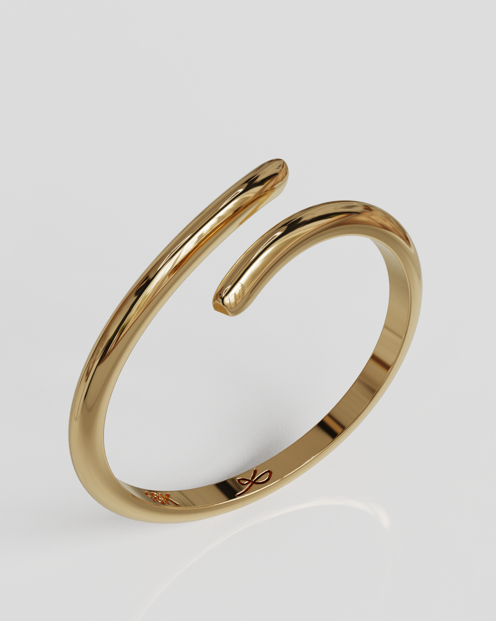 Anillo Style oro rosa 18K