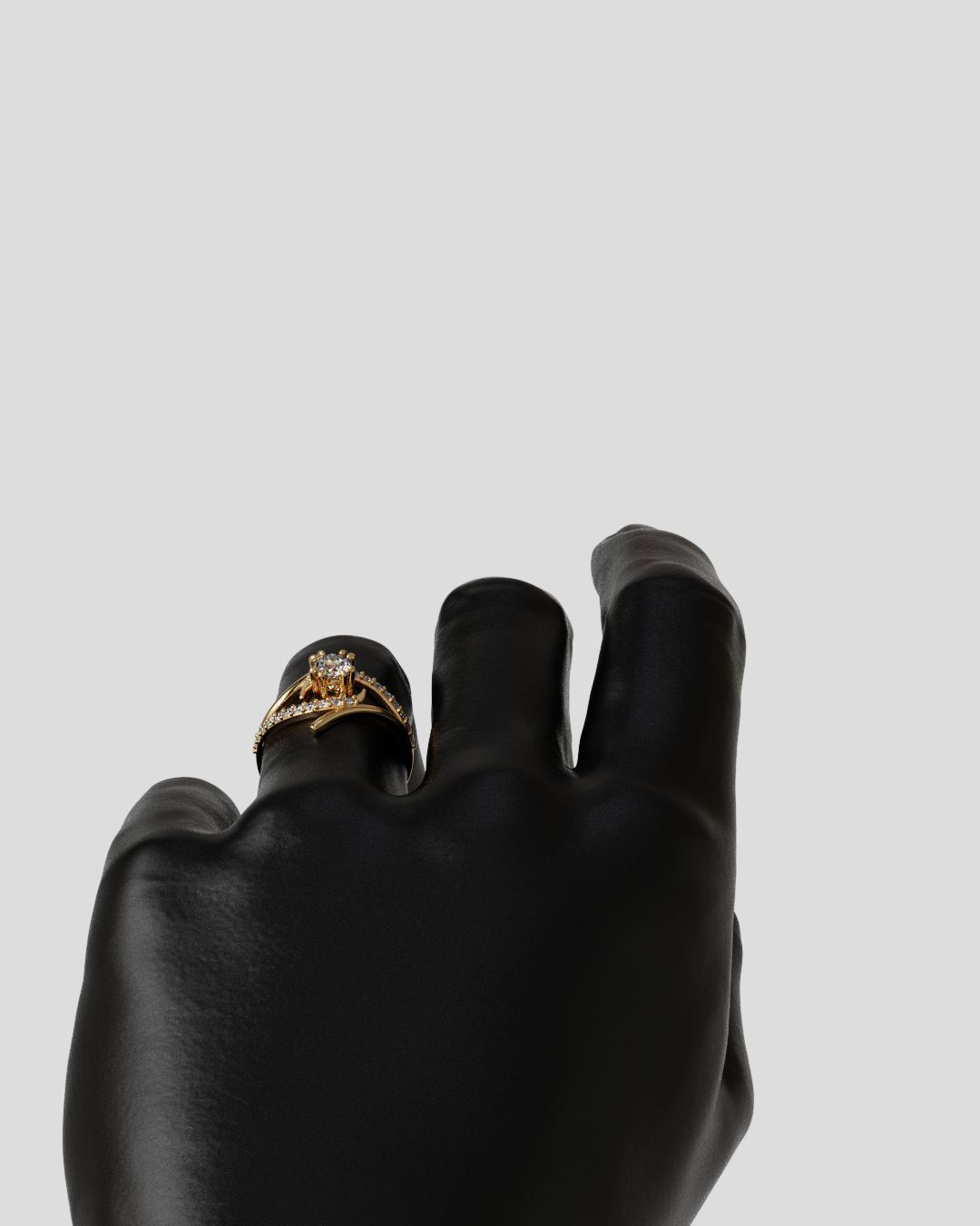 Anillo Chloe oro rosa 18K