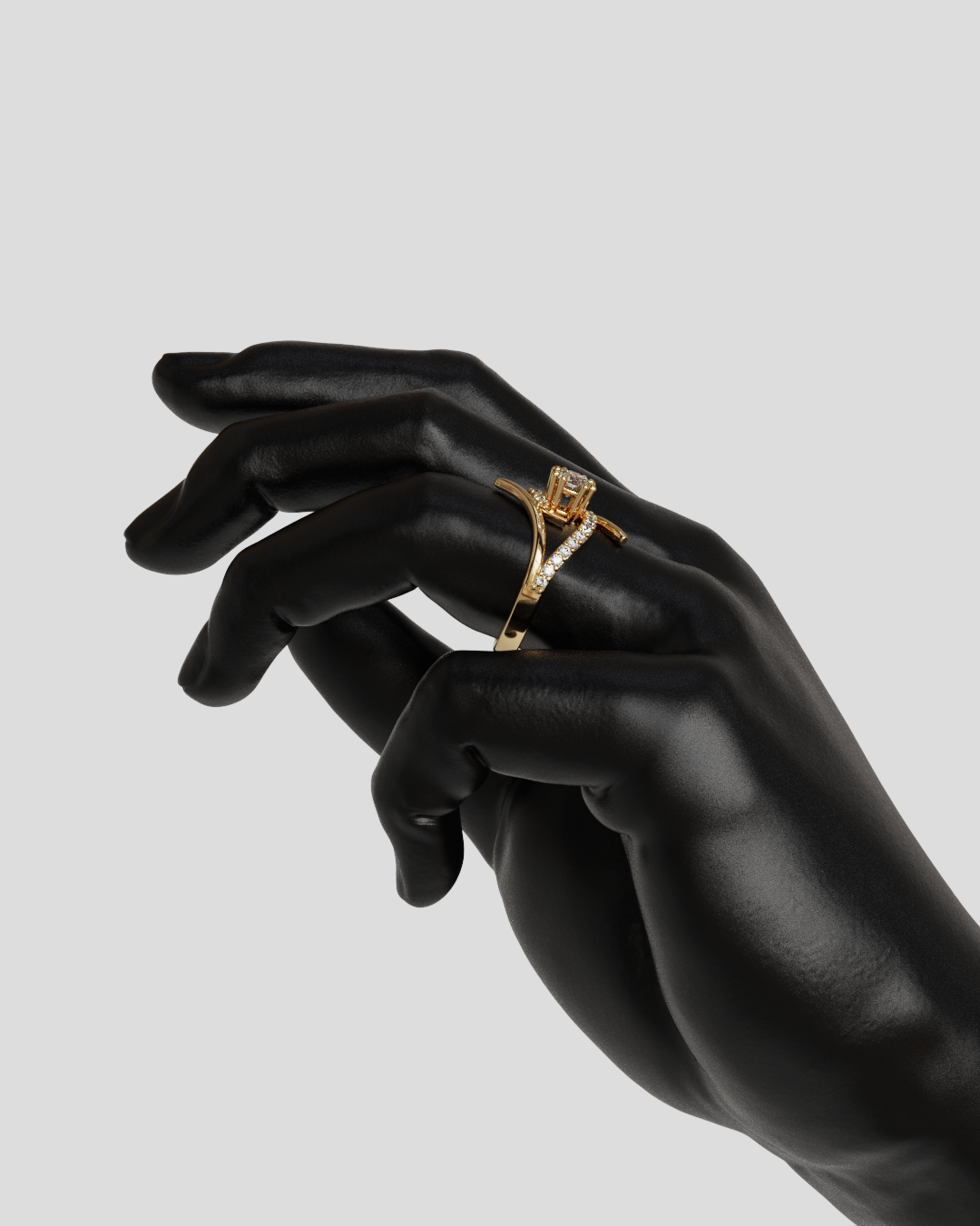 Anillo Chloe oro rosa 18K