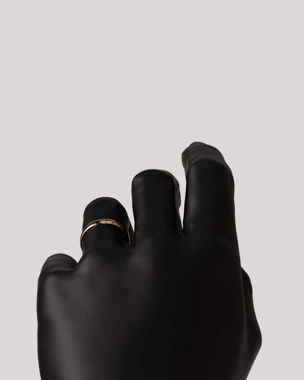 Par Argollas Mediacaña 3mm oro rosado 18K