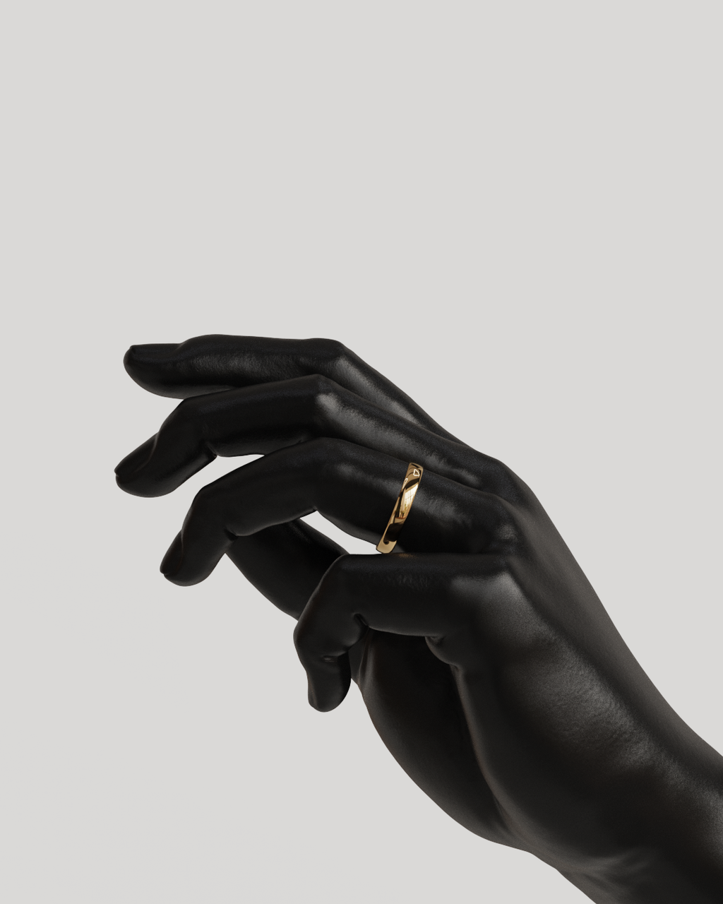 Par Argollas Mediacaña 3mm oro rosado 18K