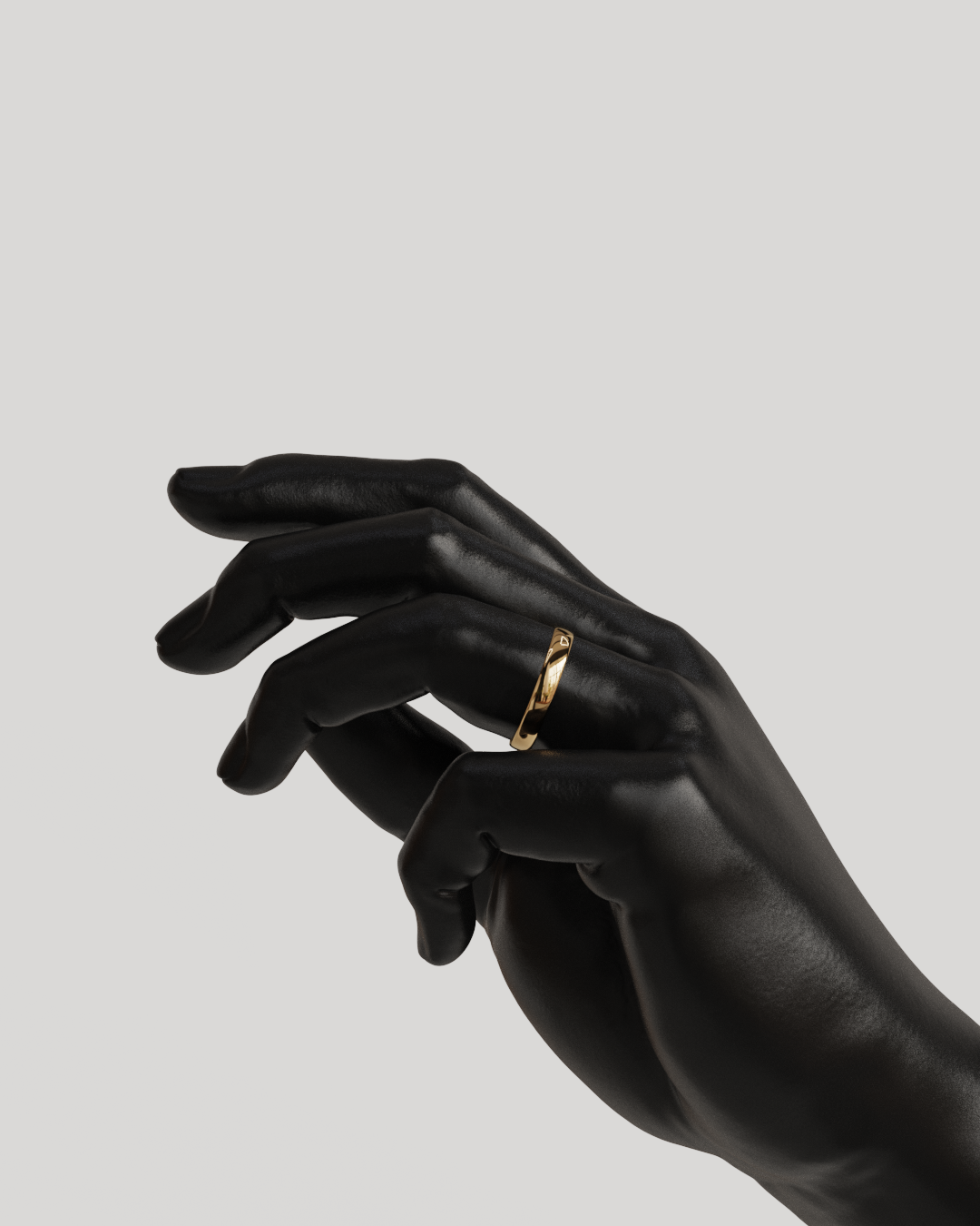 Par Argollas Mediacaña 3mm oro rosado 18K