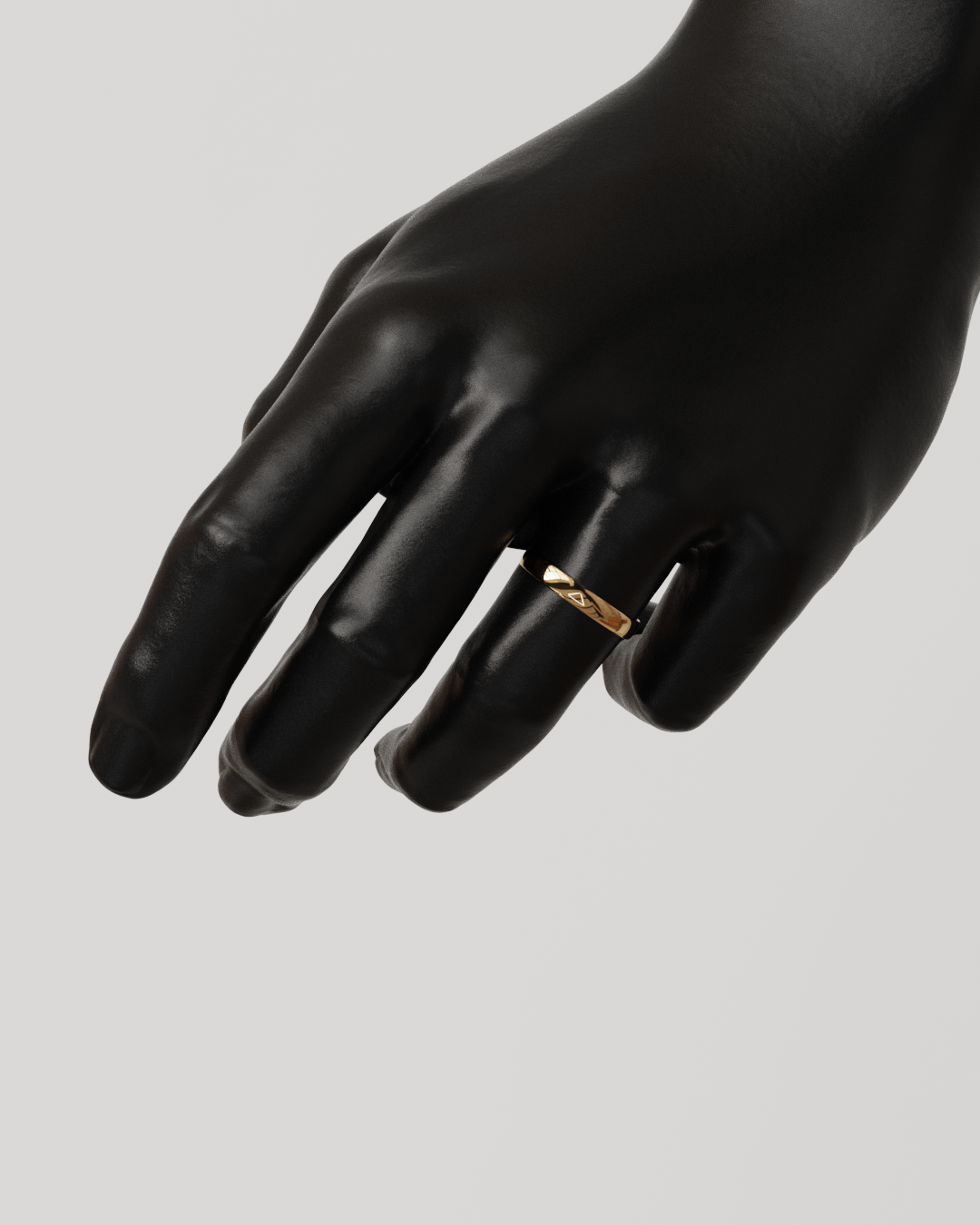 Par Argollas Mediacaña 3mm oro rosado 18K