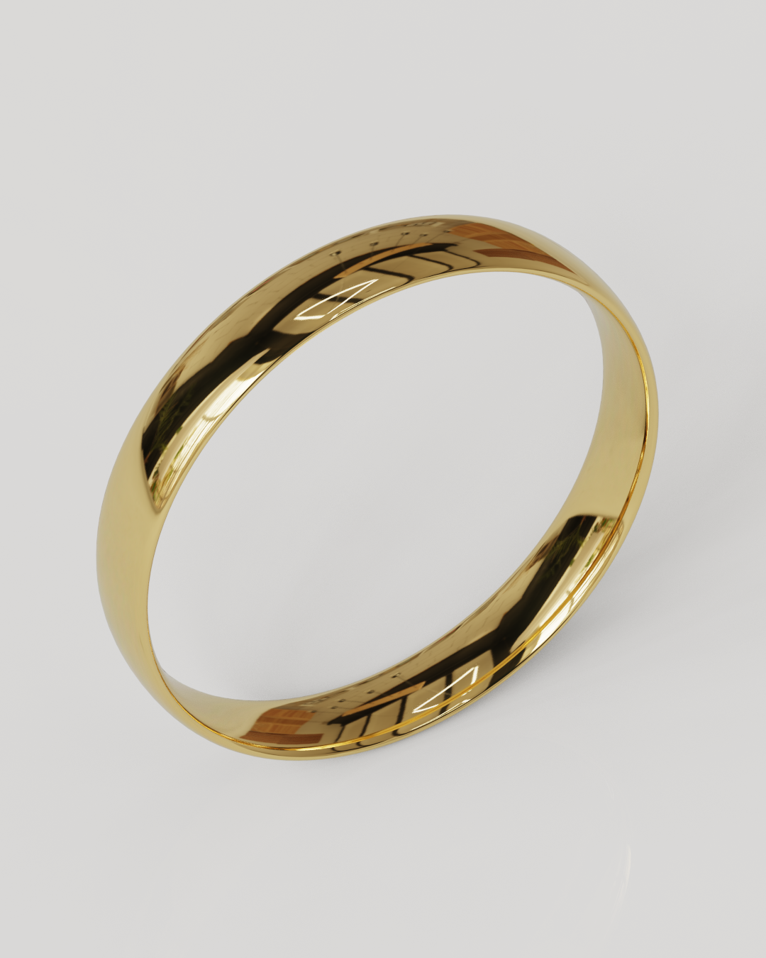 Par Argollas Mediacaña 3mm 3gramos oro amarillo 18K