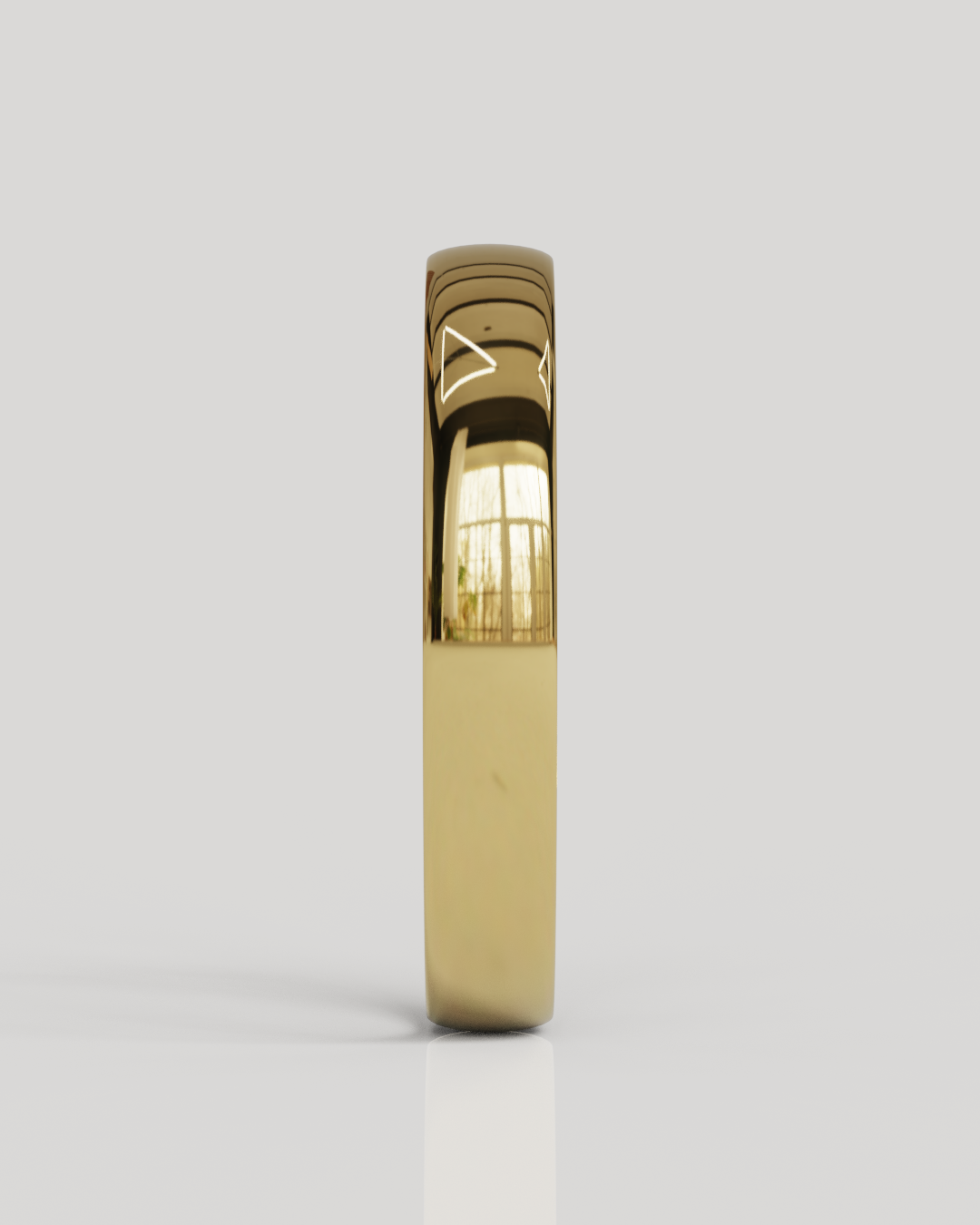 Par Argollas Mediacaña 3mm 3gramos oro amarillo 18K