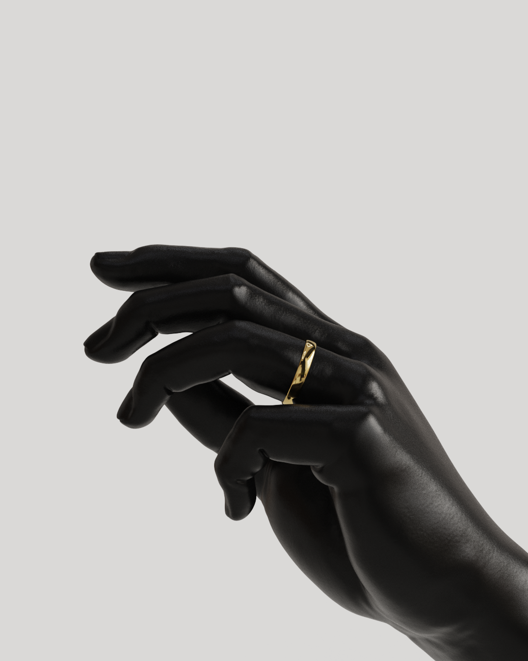 Par Argollas Mediacaña 3mm oro 18K