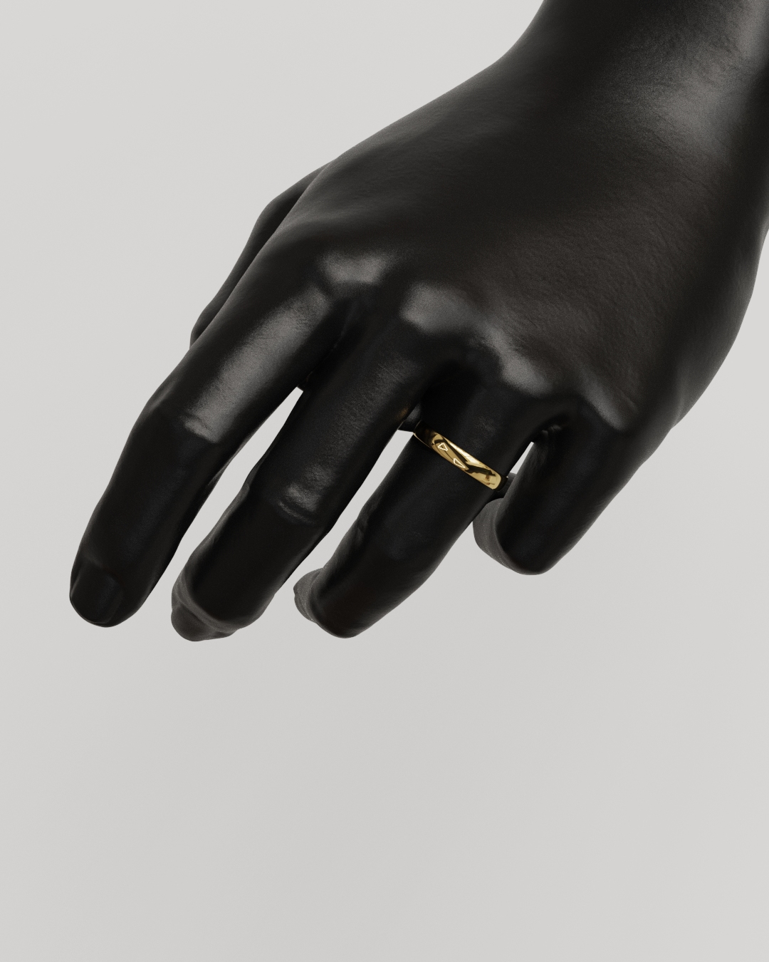 Par Argollas Mediacaña 3mm oro 18K