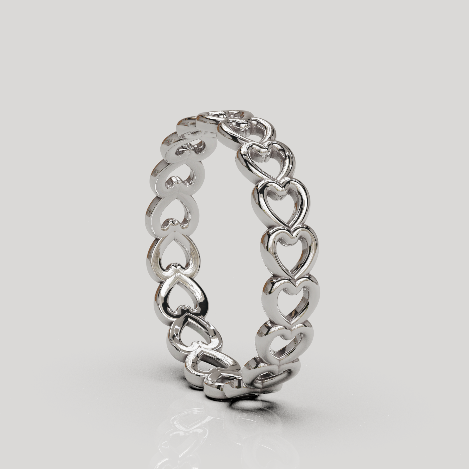 Anillo Corazones plata