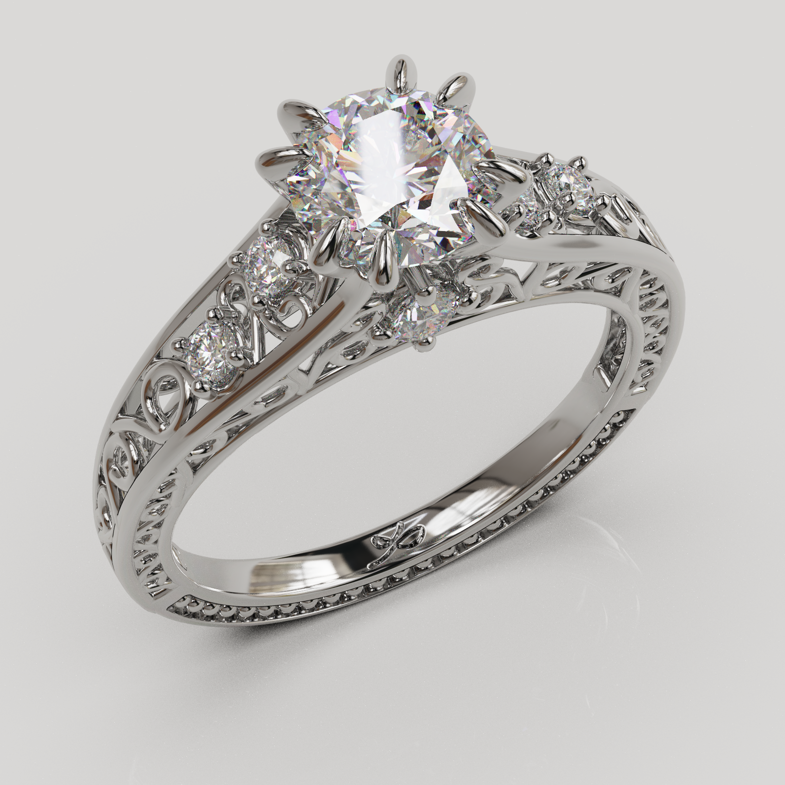 Anillo filigre