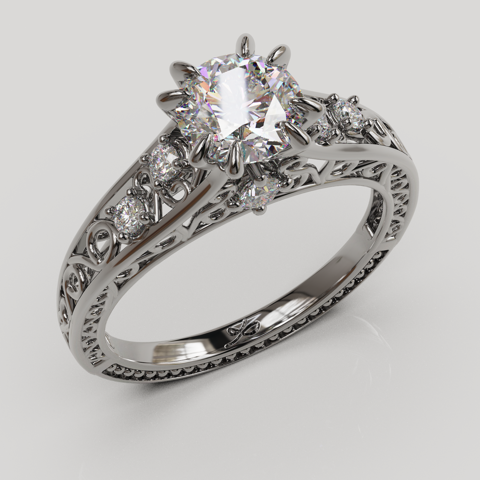 Anillo filigre