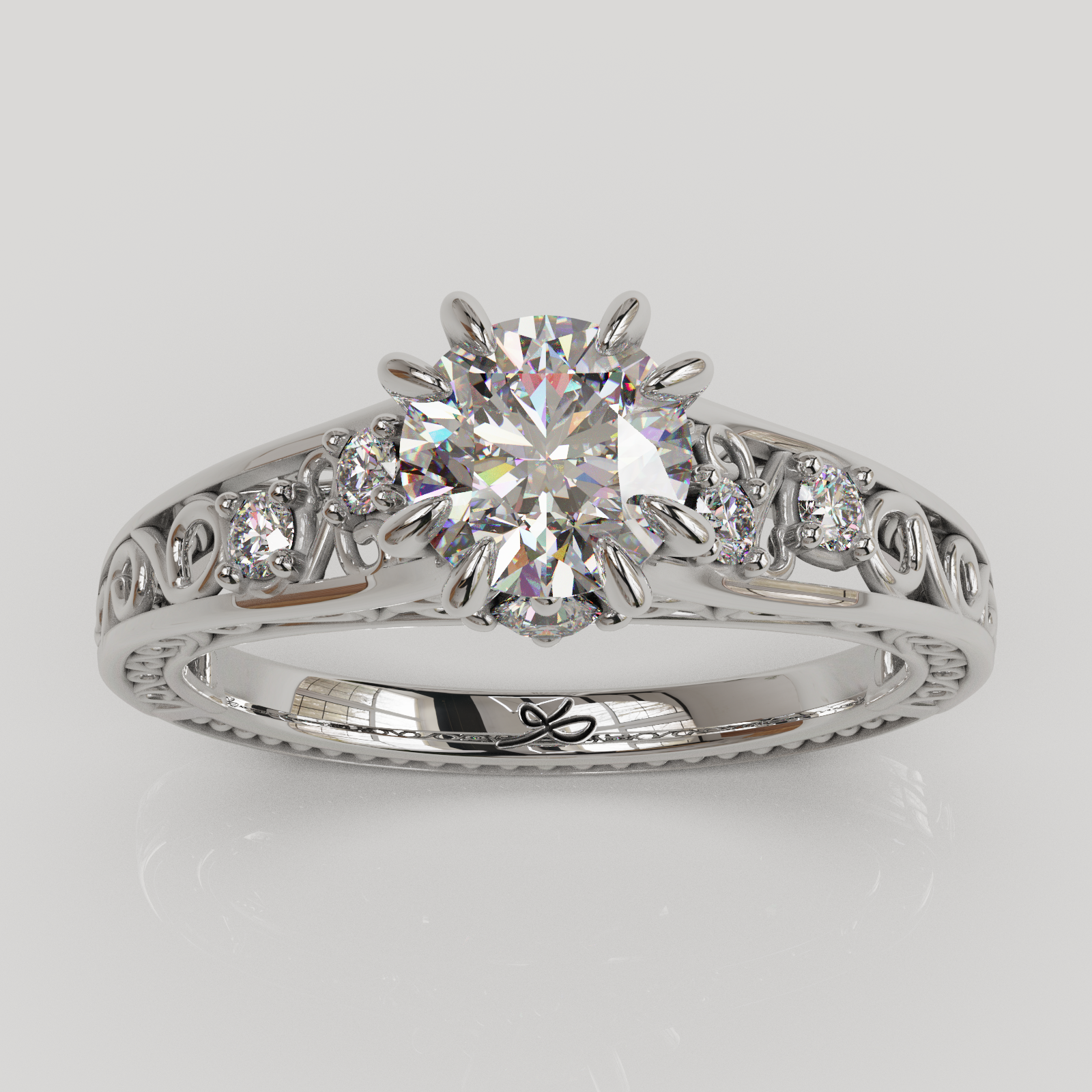 Anillo filigre plata