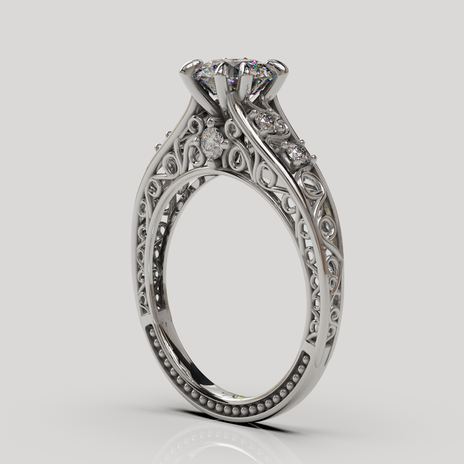 Anillo filigre plata