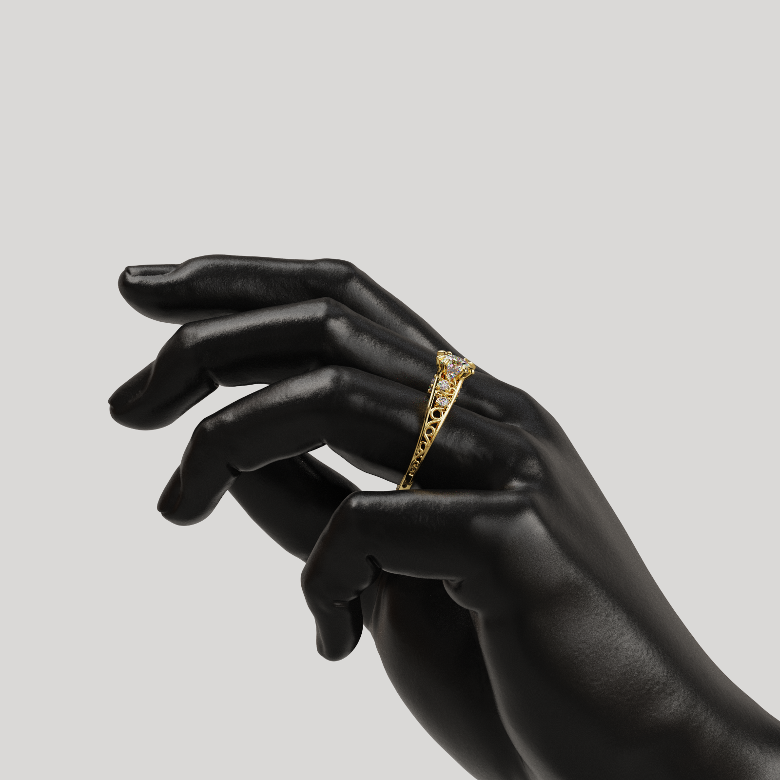 Anillo filigre